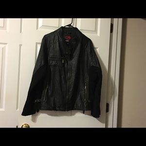 Ecko red faux leather jacket